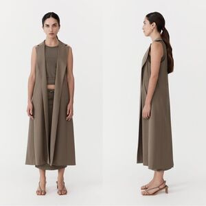 ST. AGNI Layered Wool Trench